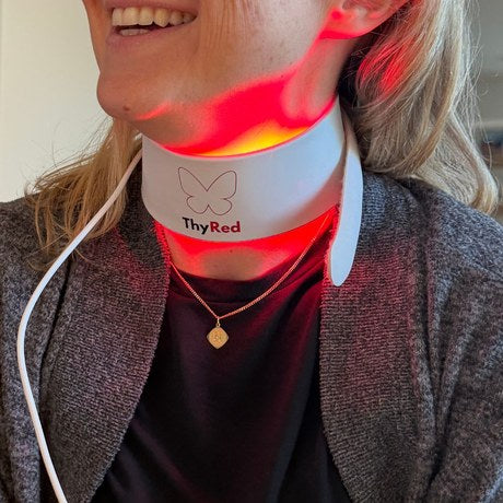 ThyRed collar worn at home